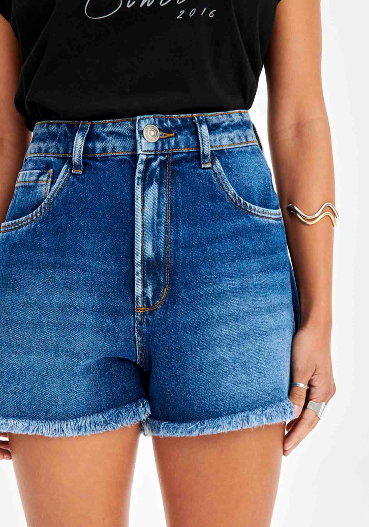 Short Azul My Favorite Things Relaxed Jeans