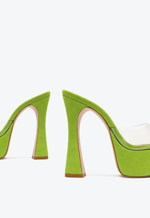 SANDÁLIA MULE VERDE SCHUTZ VINIL