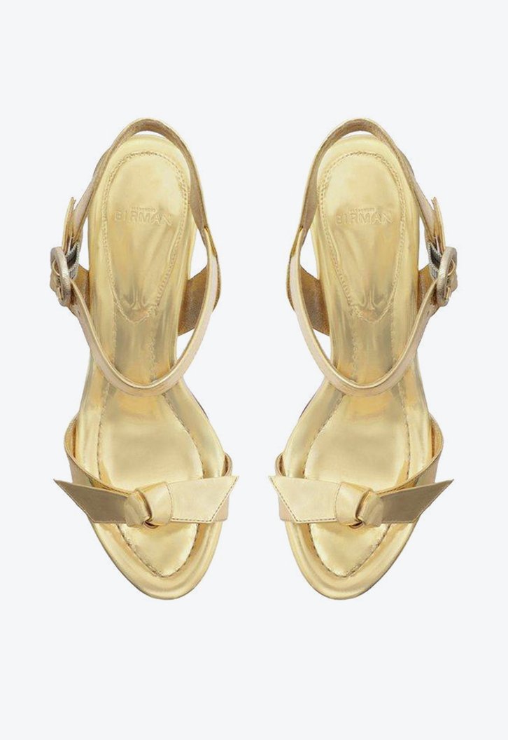 Clarita Platform Flare Golden