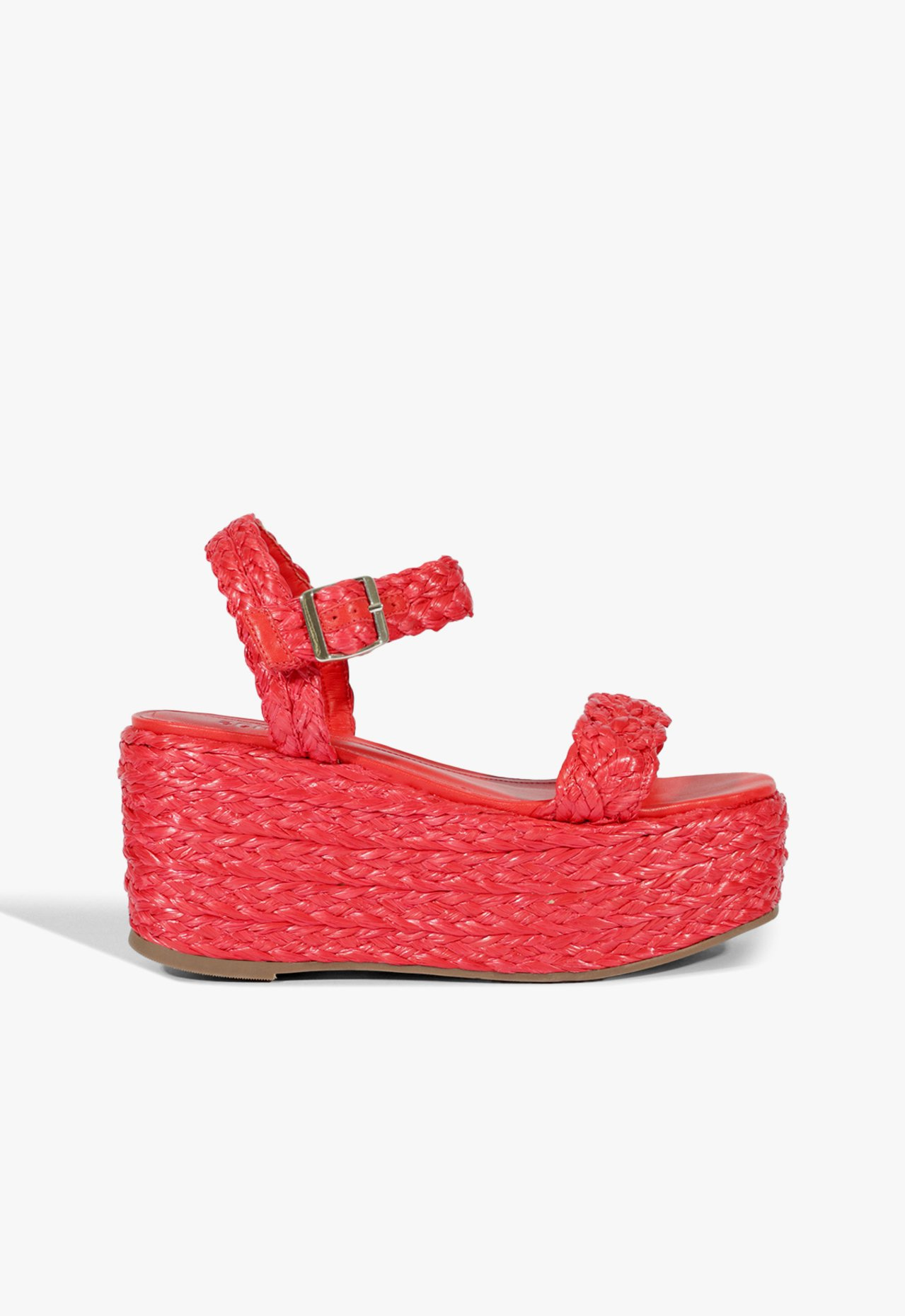ヤマダヤ　ALM. SUPUMANTE WEDGE SANDALS 赤　38 ヤマダヤ ALM. SUPUMANTE WEDGE SANDALS 赤 38 - メルカリ