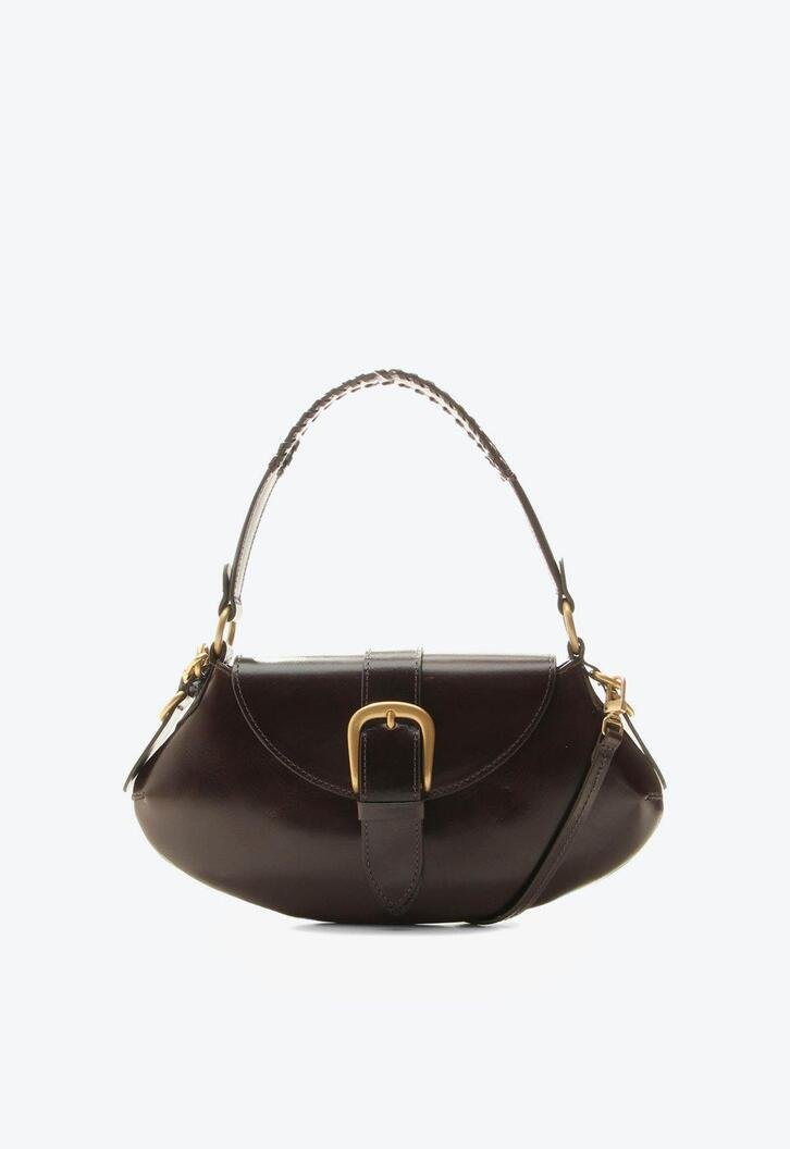 Bolsa Shoulder Lauren Média Marrom