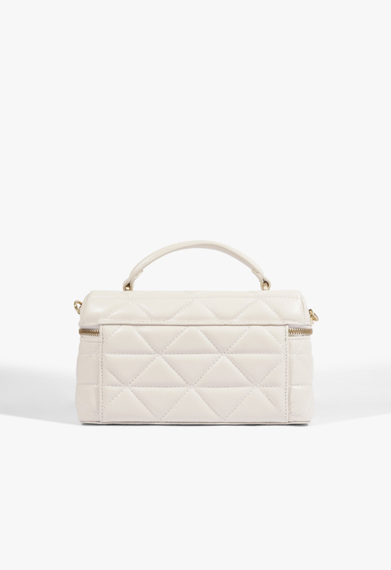 sasasa Bolsa Satchel Vanity Média Couro Branca | ZZ MALL