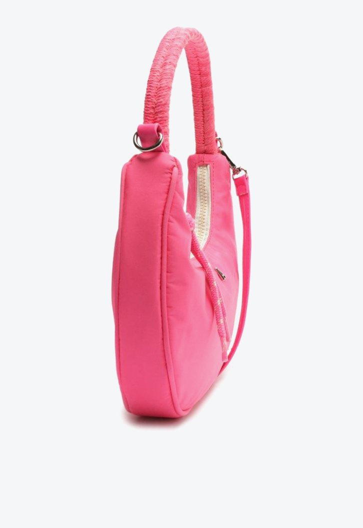 Bolsa Crossbody Rosa Anacapri Baguete Nylon Sporty