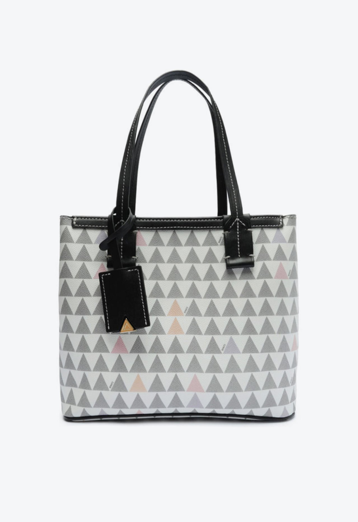 Bolsa Shopping Branca Schutz Triangle