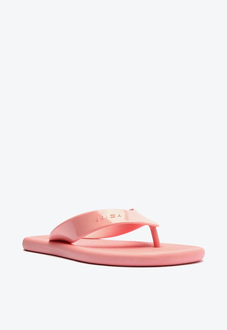 Chinelo De Dedo Rosa Brizza Tira Larga