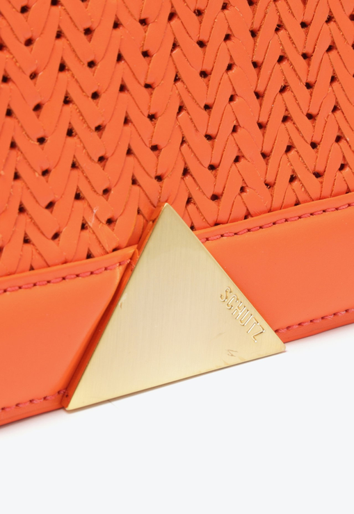 Bolsa Tiracolo Audrina Couro Laranja
