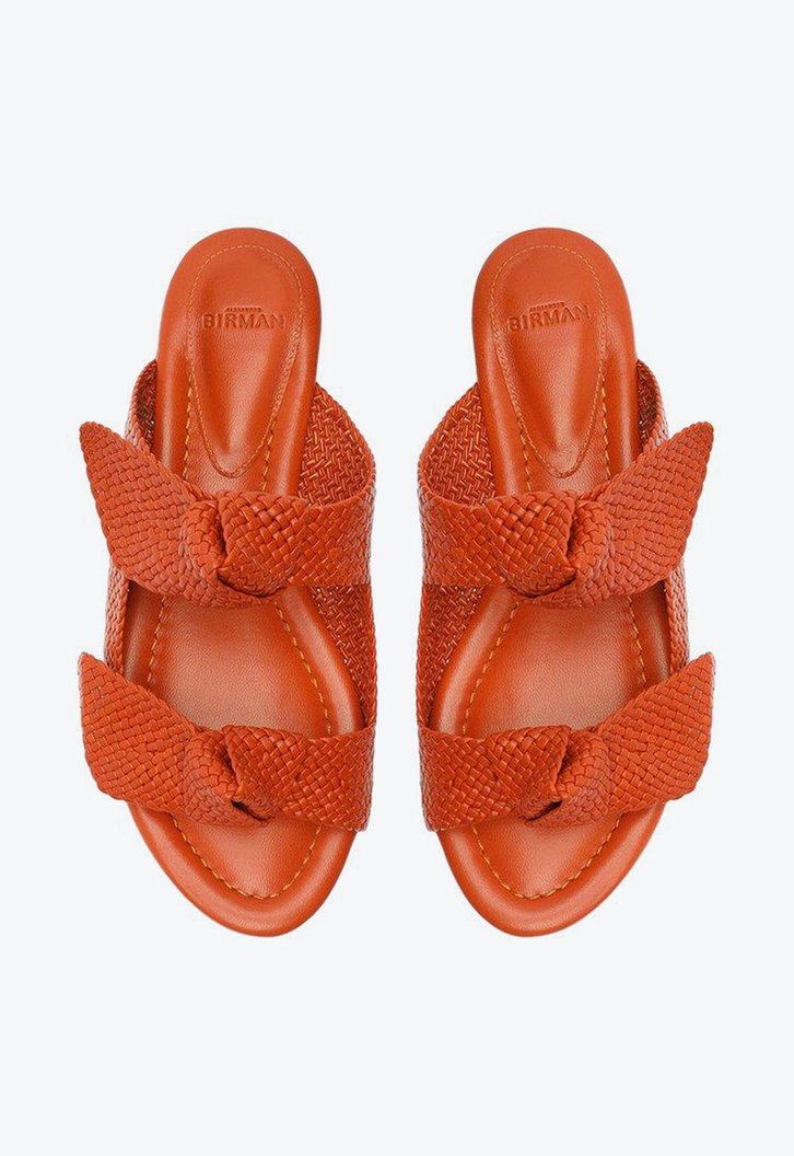 Asymmetric Clarita Braided Platform Terracota