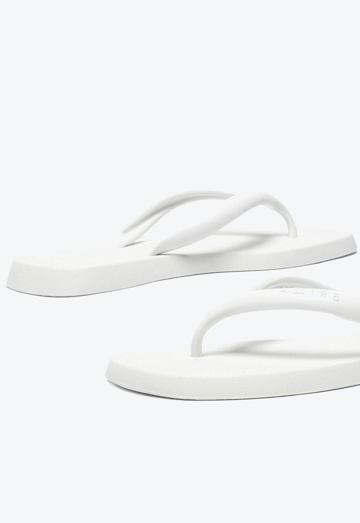 Chinelo De Dedo Branco Brizza Bico Quadrado