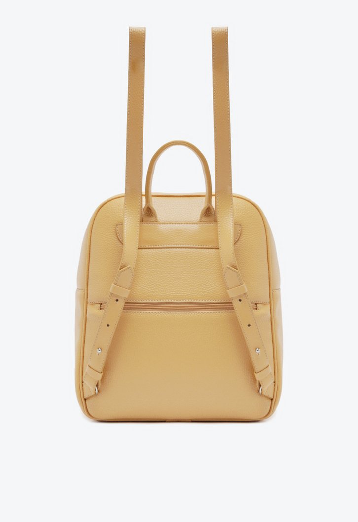 Mochila Média Zíper Básica Amarela