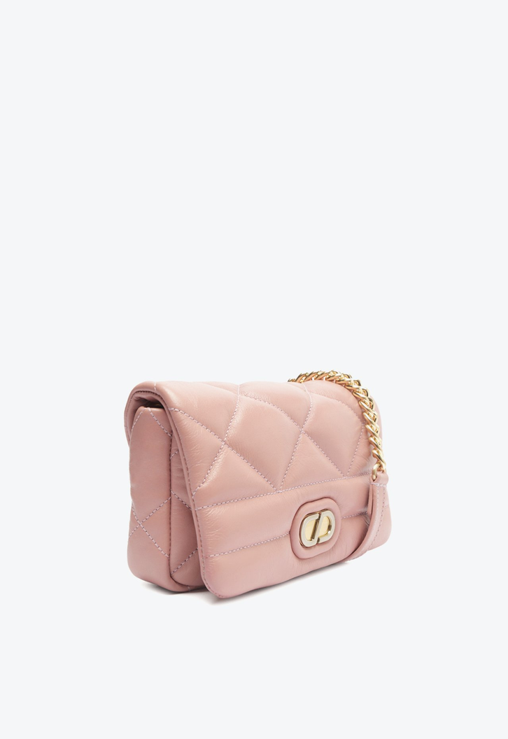 Mini Bag Rosa Schutz Shoulder Dazzle Couro Matelassê