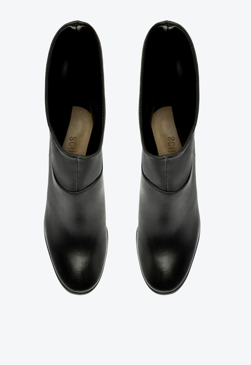 Bota Guinevere Mid Couro Preta