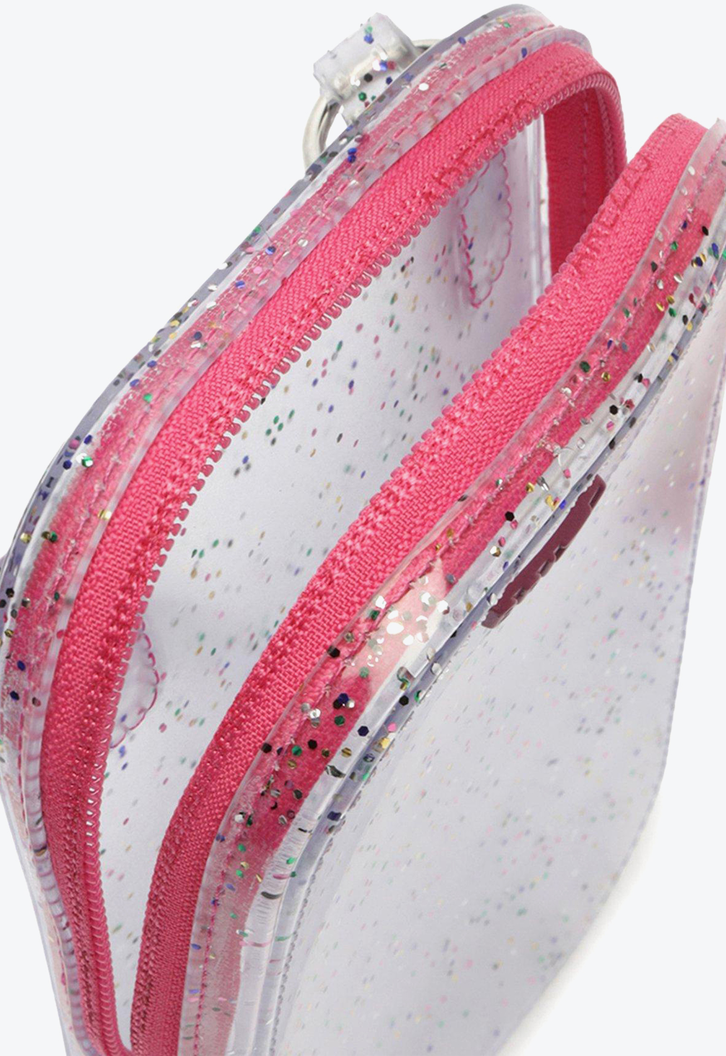 Mini Bolsa Porta-celular Transparente Brizza Glitter Duda
