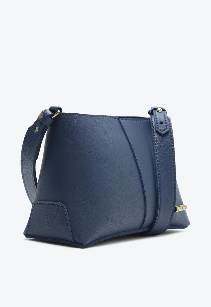 Crossbody Quadrada Azul Marinho Básica Média