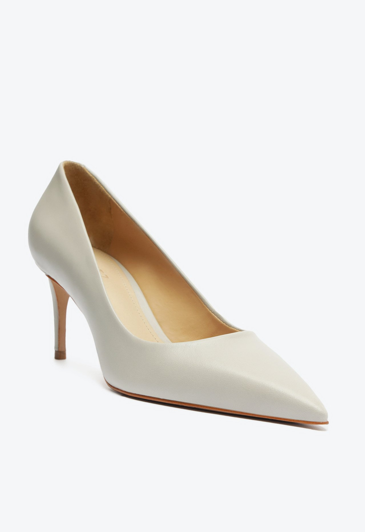 Scarpin Couro Cinza
