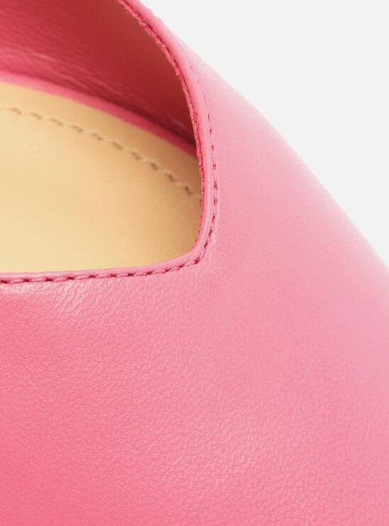 SAPATILHA ROSA PINK AREZZO COURO BICO FINO