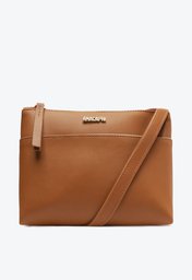 Bolsa Tiracolo Marrom Anacapri Bolso Frontal Média