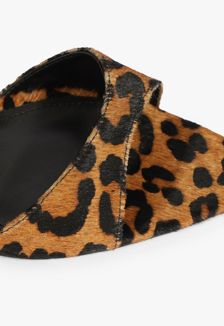 Tamanco Elodie Couro Animal Print