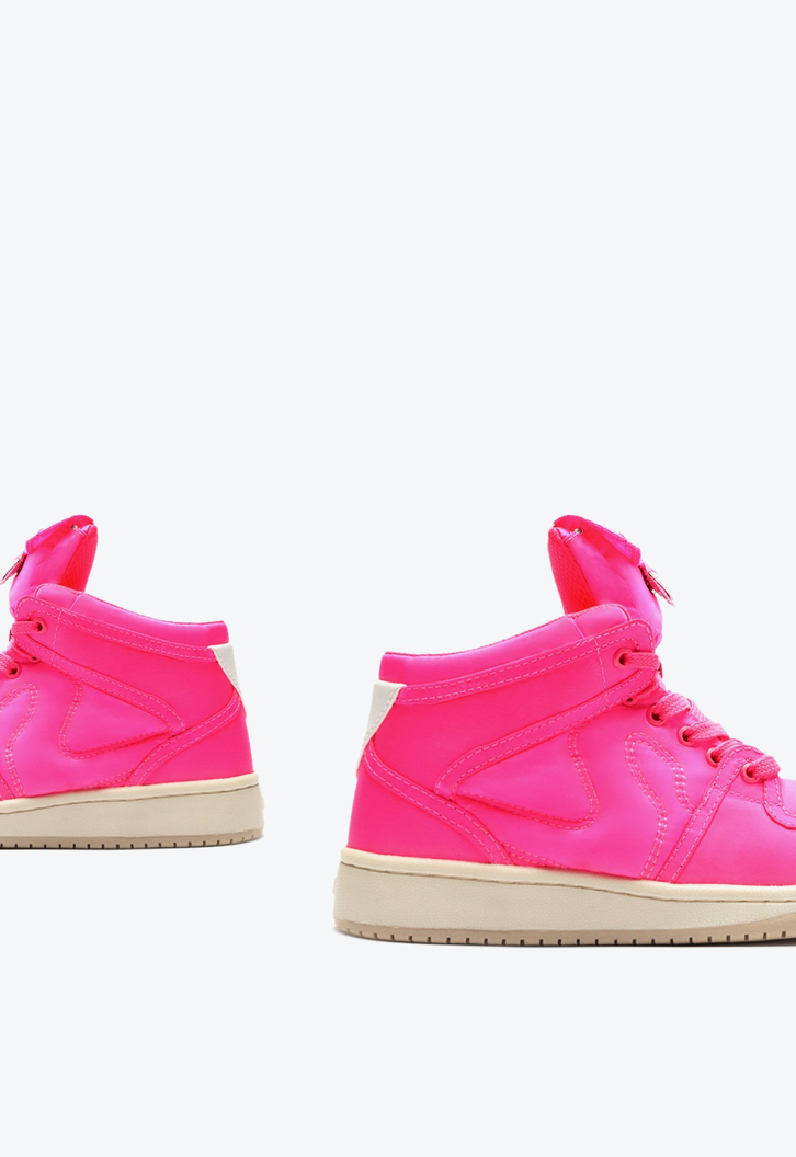 Tenis Cano Alto Chicago Rosa