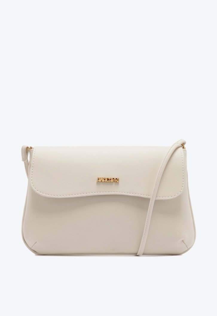 Bolsa Tiracolo Branca Anacapri Média Aba Nuvem