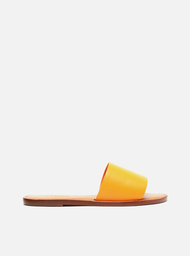 Sandália Rasteira Slide Laranja Arezzo
