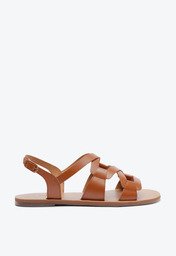 Sandália Gladiadora Marrom Anacapri Entrelaçada