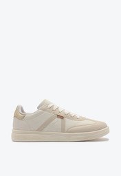 Tênis Pontilhado Lateral Branco Detalhe Dourado