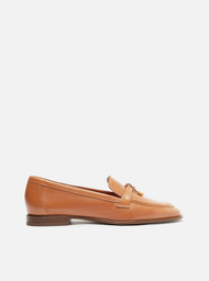 Mocassim Marrom Arezzo Couro Detalhe Tira