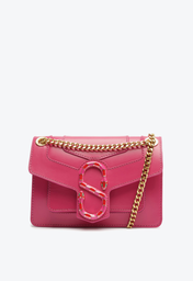 Bolsa Tiracolo Pink Schutz Pequena Poison Couro