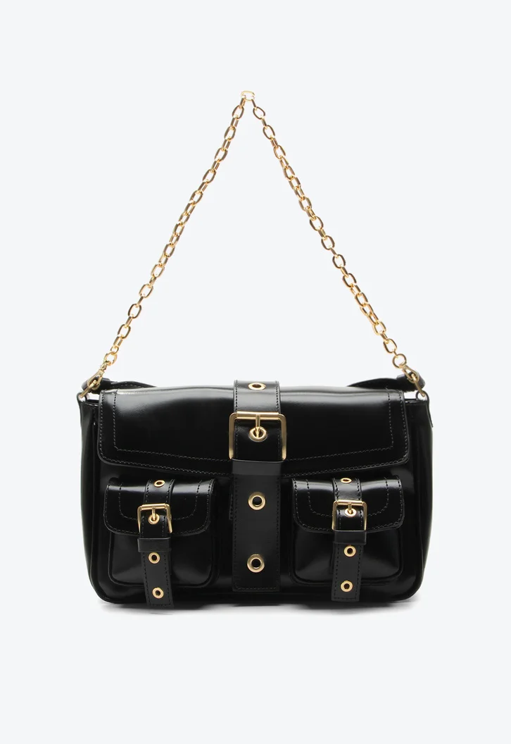 Bolsa Shoulder Kyra Média Preta