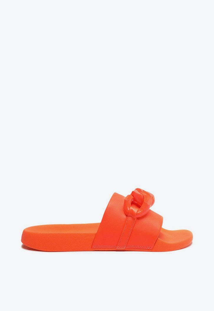 Rasteira Slide Laranja Neon Anacapri Corrente