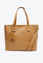 Bolsa Tote Marrom Schutz Triangle Full Color Couro