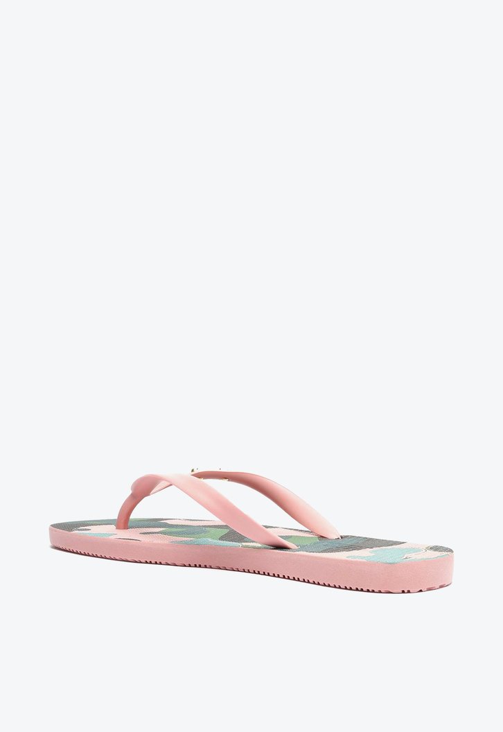 Chinelo De Dedo Rosa Brizza Camuflado