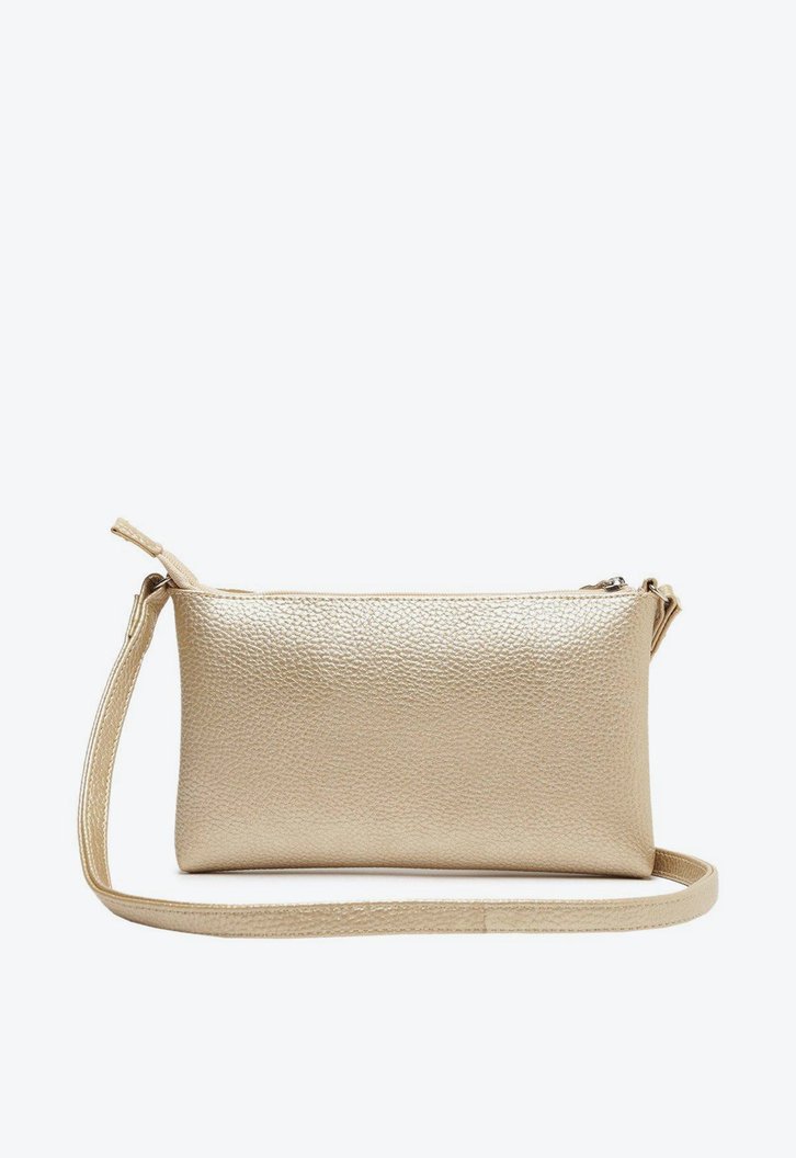 Bolsa Tiracolo Dourada Minimalista Pequena