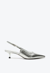 Slingback Prata Vicenza Marajó