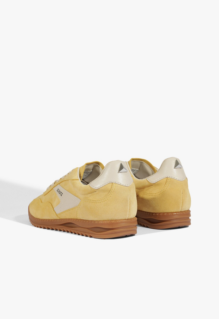 Tênis Vintage Couro Amarelo