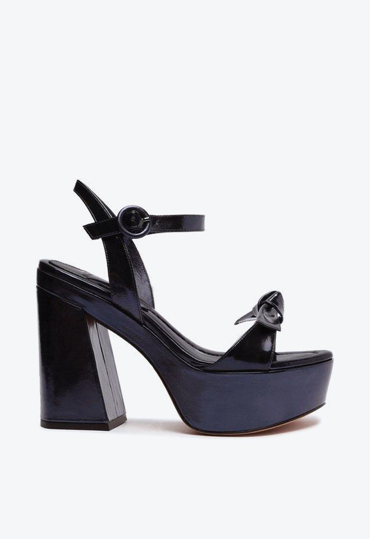 Clarita Platform Flare Deep Cobalt