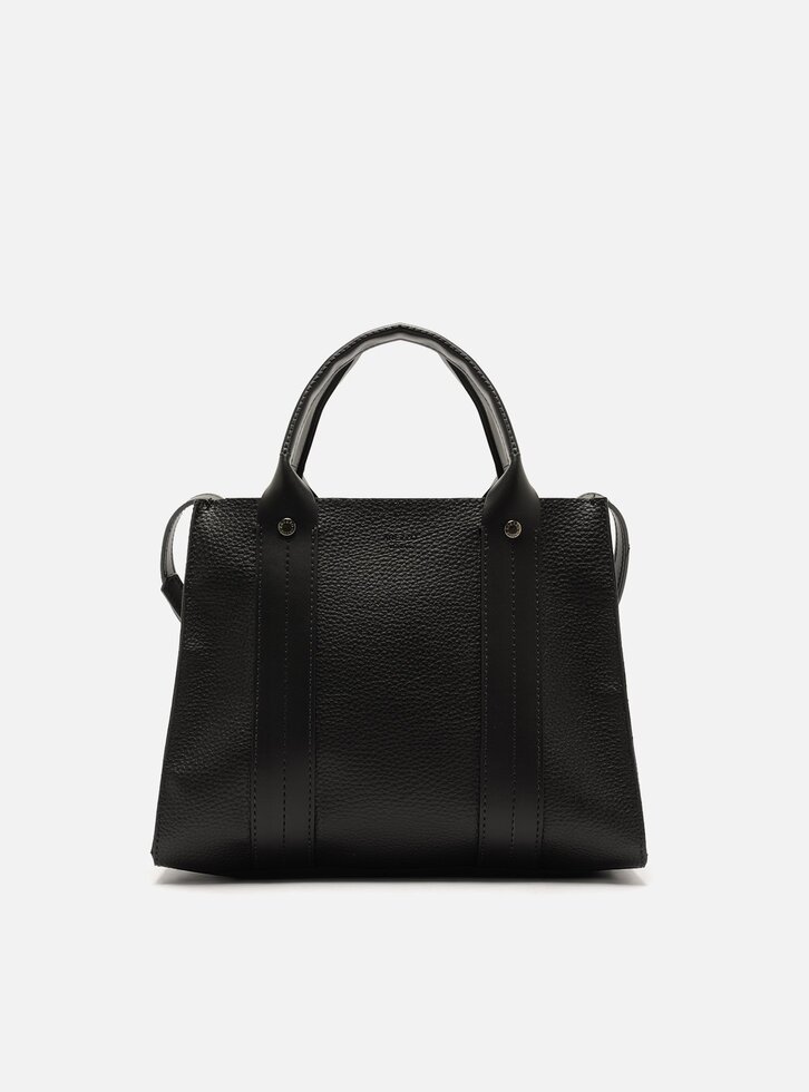 Bolsa Tote Preta Média Bag Charm