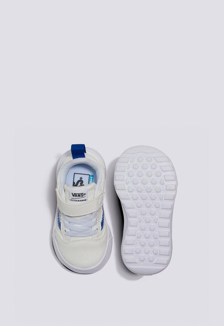 Tênis Ultrarange 66 V Infantil Pop Sidestripe White Blue