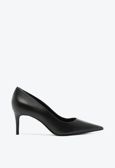 すず　0910 Sapato Scarpin Preto Schutz Lena Couro | ZZ MALL