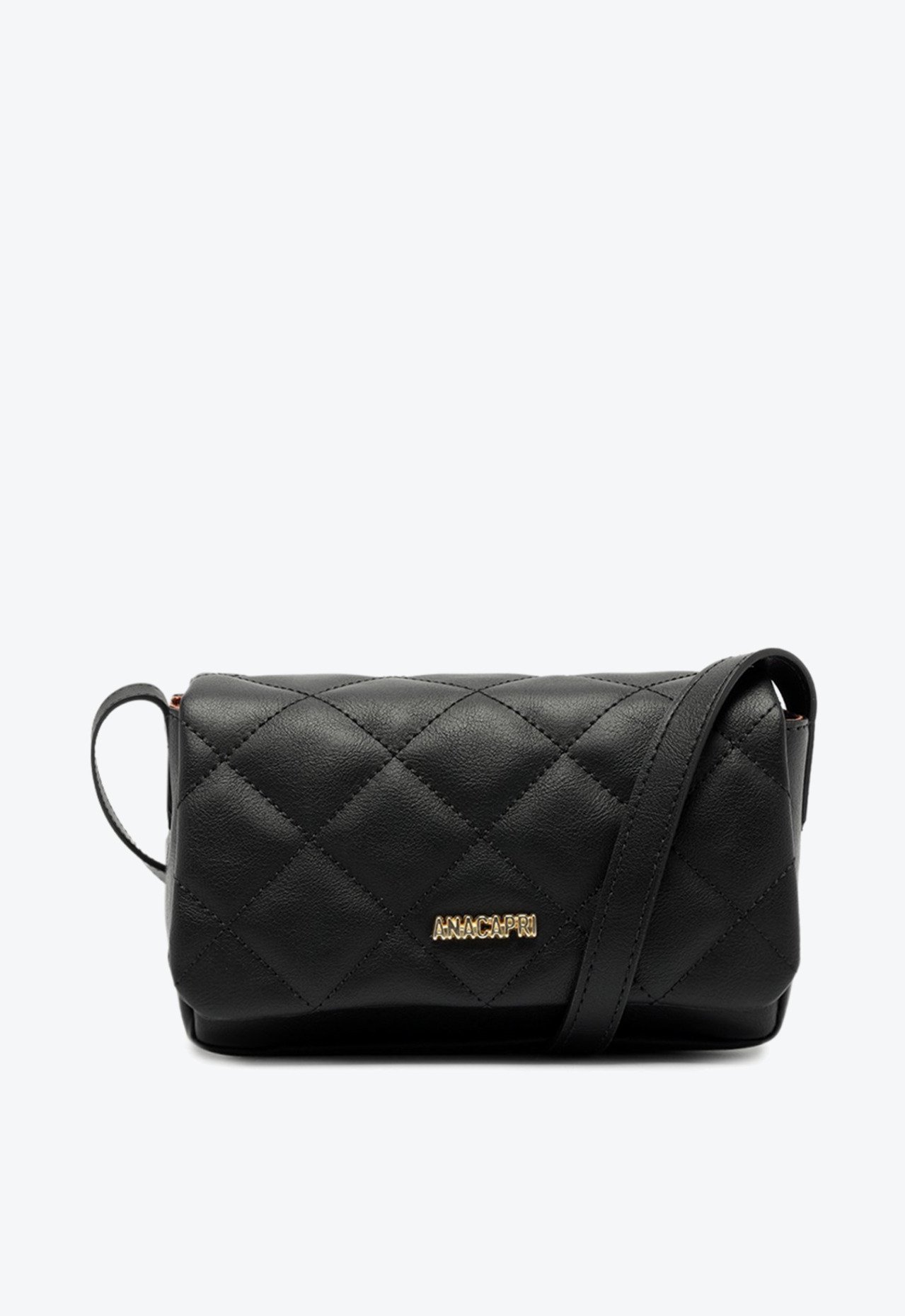 Bolsa Tiracolo Pequena Matelassê Triangular Envelope Preta Bolsa Tiracolo Pequena Matelassê Triangular Envelope Preta