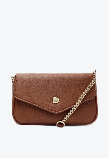 ミニマル Bolsa Tiracolo Pequena Minimalista Marrom | ZZ MALL