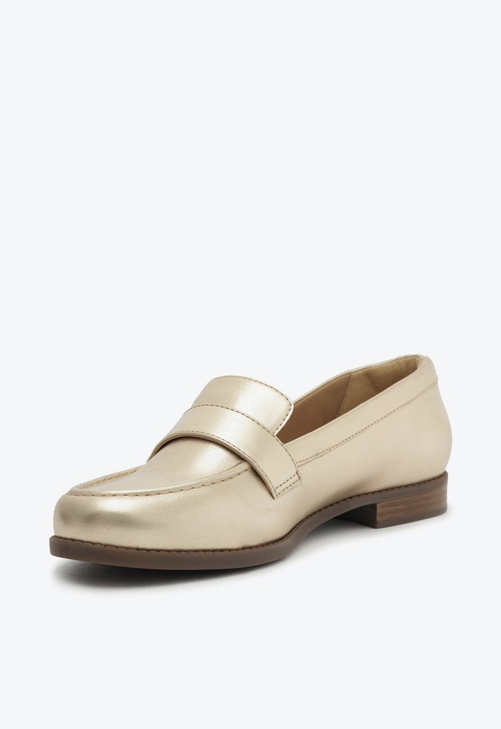 Mocassim Dourado Clássico Lara