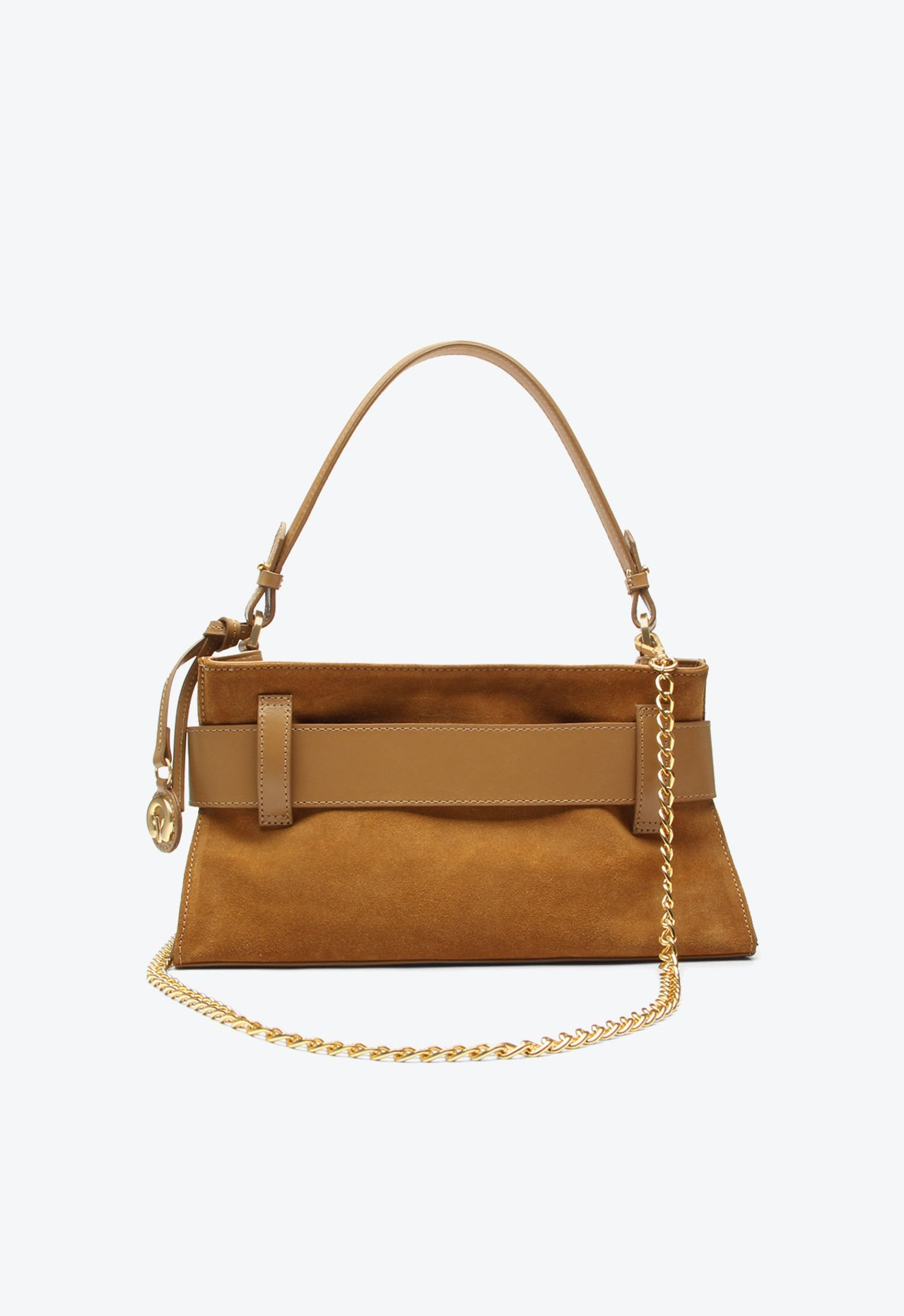 Bolsa Shoulder Lien Média Caramelo | ZZ MALL