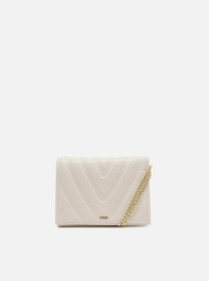 Bolsa Tiracolo Off-white Arezzo Pequena Matelassê