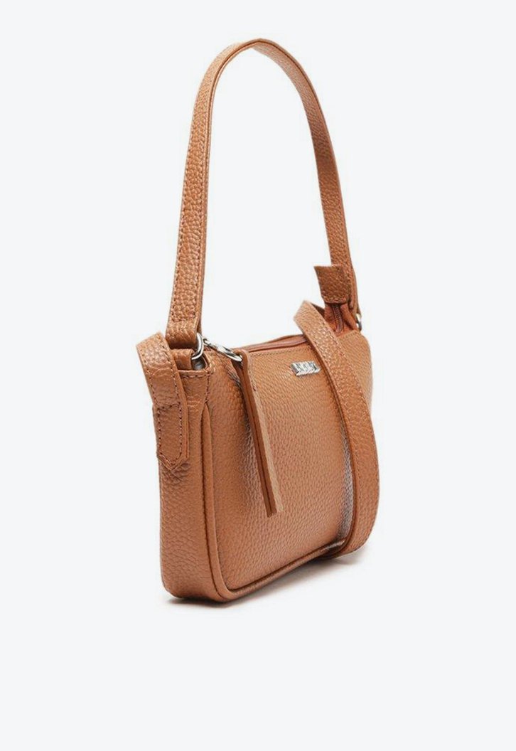 Bolsa Crossbody Marrom Anacapri Baguete Básica Pequena