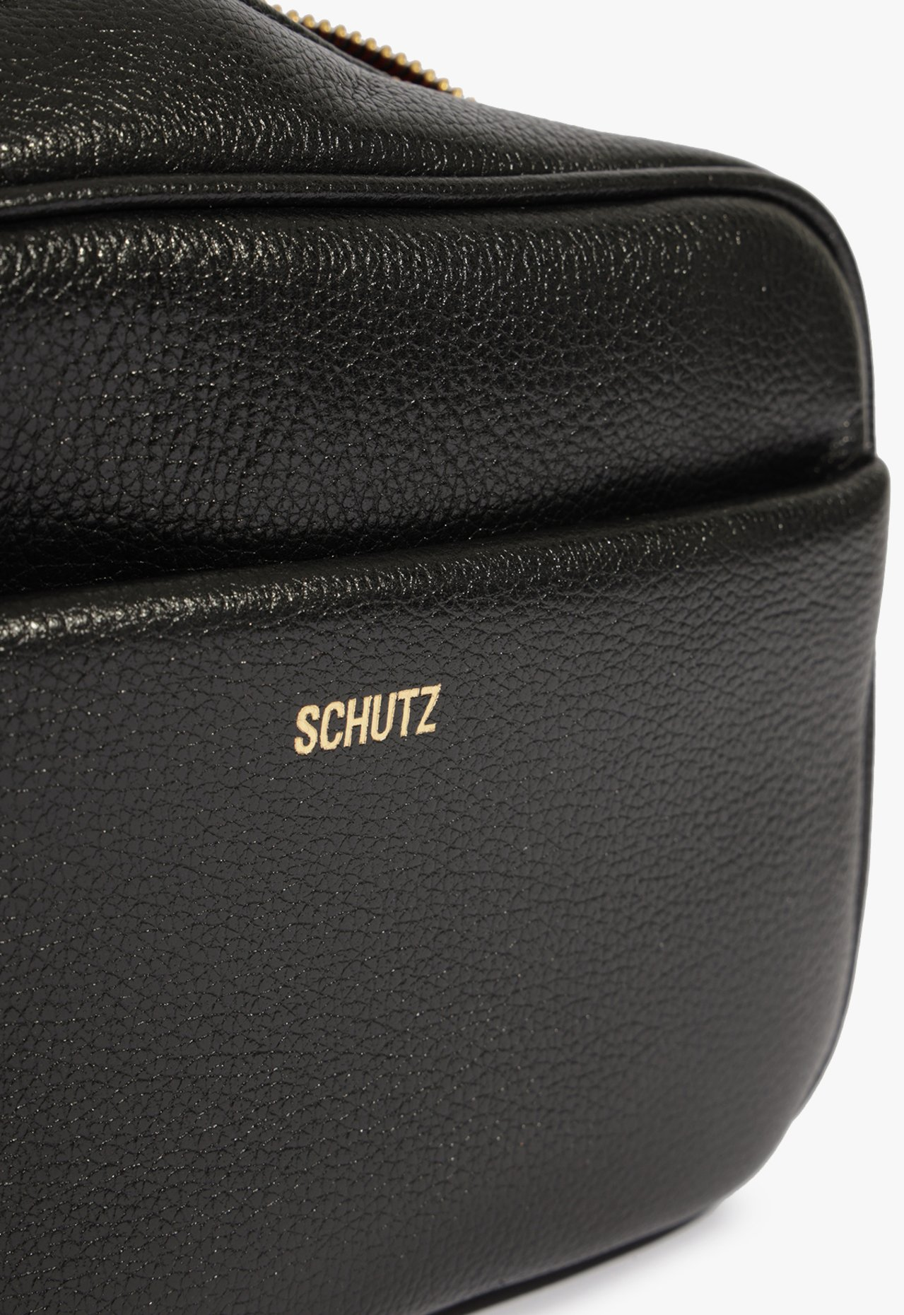 Bolsa Tiracolo Brooke Couro Preta | ZZ MALL