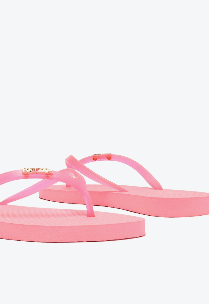 Chinelo De Dedo Rosa Brizza Tiras Jelly