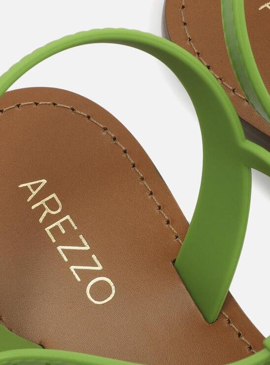 SANDÁLIA RASTEIRA VERDE AREZZO INJETADA SLIM