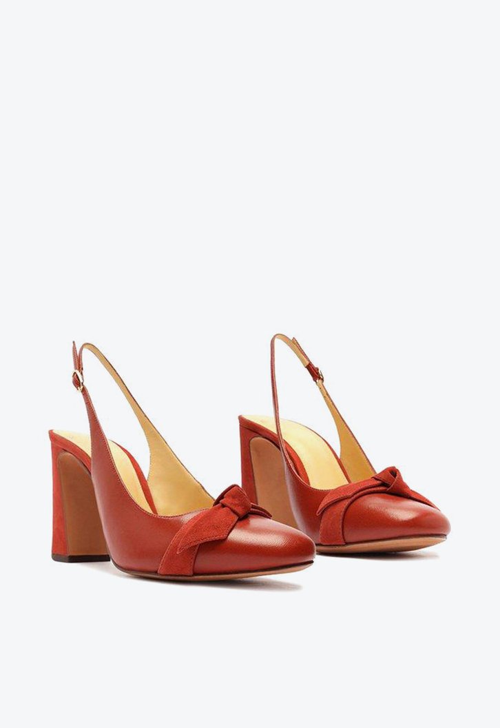 Clarita Curve Slingback 90 Henna
