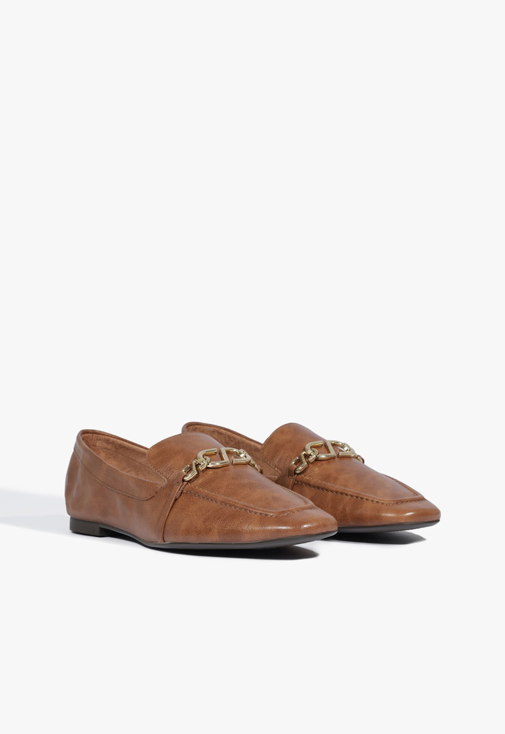 Mocassim Marrie Couro Marrom